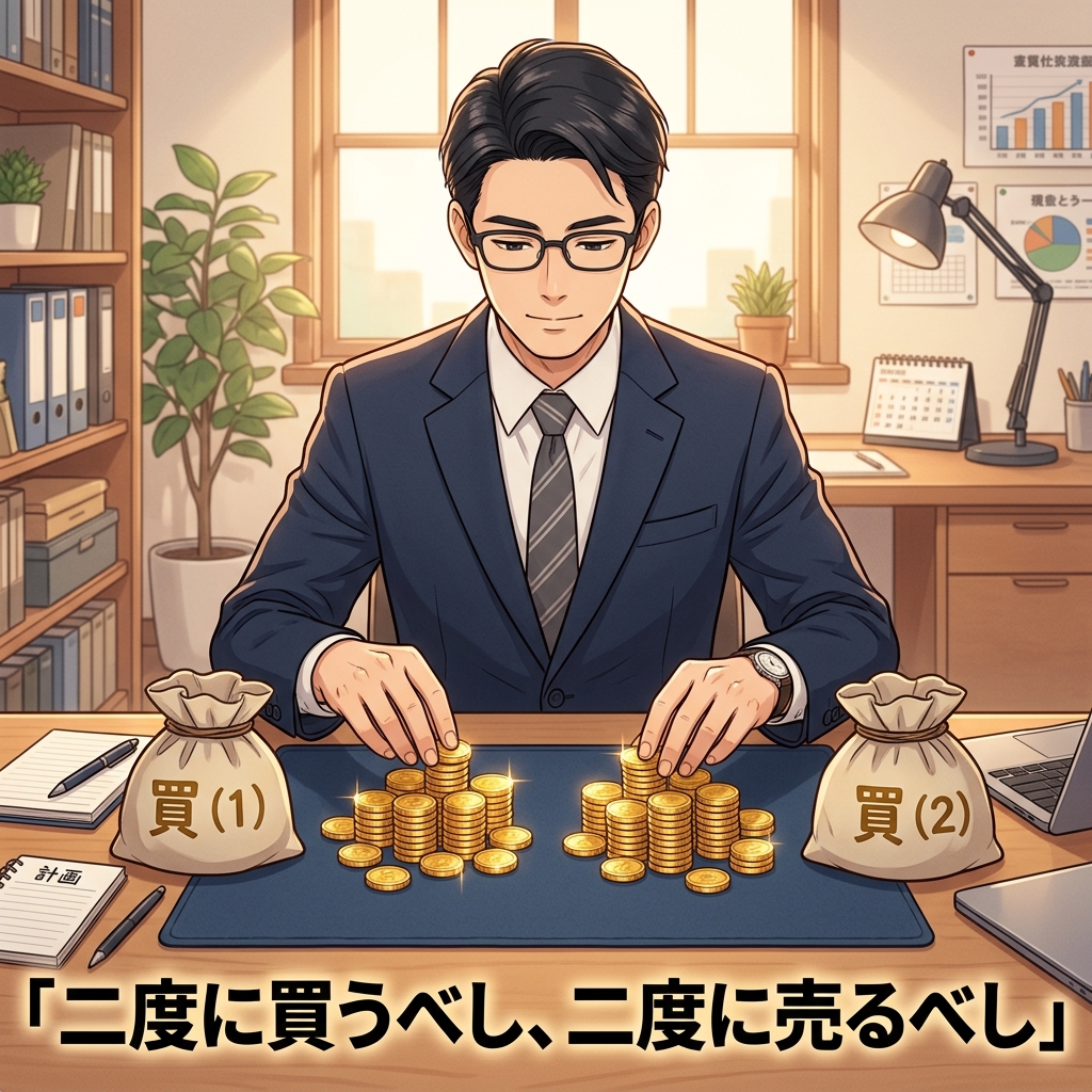 二度に買うべし、二度に売るべし