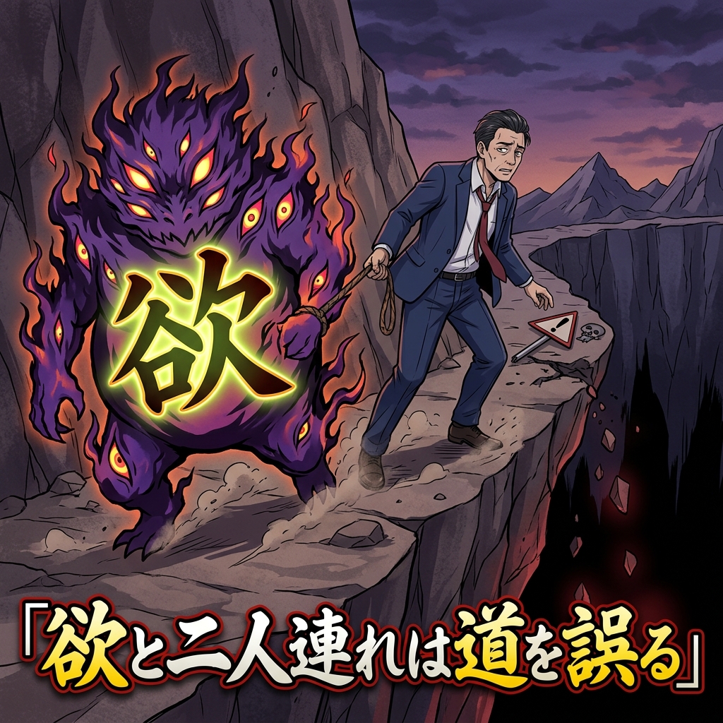 欲と二人連れは道を誤る